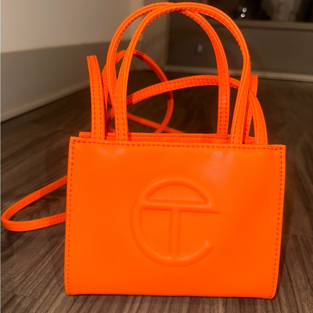 Telfar Orange Mini Bag With Structured Design - image 1